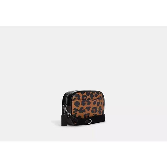 Coach Jamie Camera Bag With Signature Canvas And Leopard Print - OS - Picture 2 of 5